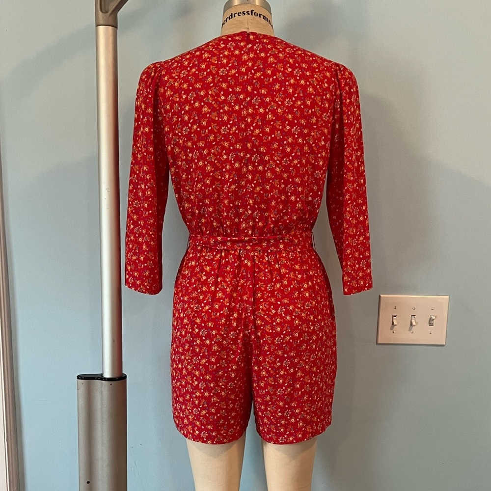 NWT - Madewell Three-Quarter-Sleeve Wrap-Front Romper - Size 6 - Picture 8 of 8